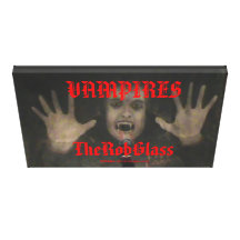 TheRobGlass Vampires 48'' x 32'' Vampire Painting Stretched Canvas Print