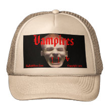 TheRobGlass Vampires V Fangs Trucker Hat