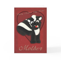 ther's Day card cute skunk, thering Sunday