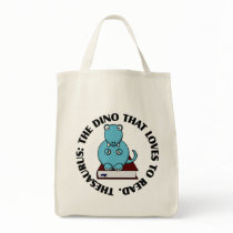 Thesaurus: A Dinosaur Who Loves to Read Books Canvas Bags