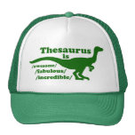 Thesaurus Dinosaur trucker Mesh Hat