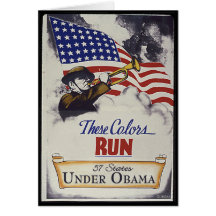 These Colours Run (Obama) Card