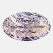 These Quiet Seasons Feb. Lavendar Handmade Label Stickers