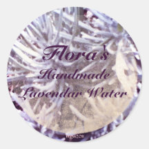 These Quiet Seasons Feb. Lavendar Handmade Label Sticker