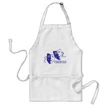 thespian blue aprons