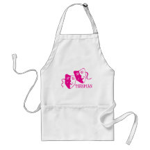 thespian hot pink aprons