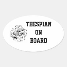 Thespian On Board Sticker