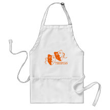 thespian orange aprons