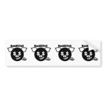 Theta Pig Bumpersticker Bumper Stickers