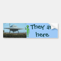 They are here bumper sticker