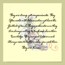 "They Are Nurses", Canvas Art Print Poem For Nurse posters
