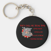 They Call Me Devil Dog Keychains