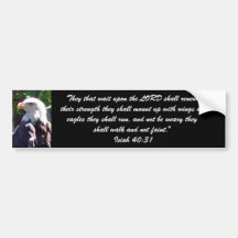They that wait upon the LORD shall ren... Bumper Stickers