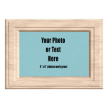 Thick Light Wood Frame - Customizable Custom Invitation