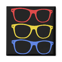 thick rimmed glasses magnet