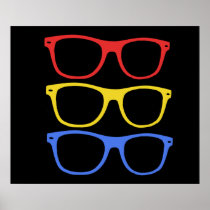thick rimmed glasses poster