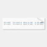 THIN BLUE LINE BUMPER STICKER