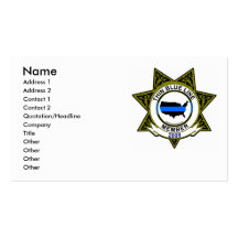thin blue line Card Business Card