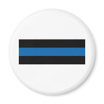 Thin Blue Line Refrigerator Magnet
