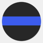 Thin Blue Line Round Stickers