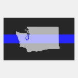Thin Blue Line Sticker (Set of 4) - WA State