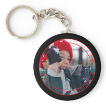Thin Line Photo Keychain