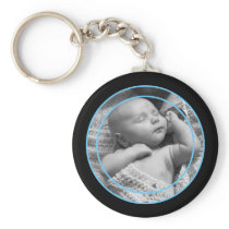 Thin Line Photo Keychain