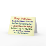 Things Dads Say--Father's Day Gifts cards