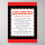 Things Learned From My German Shorthaired Pointer Posters