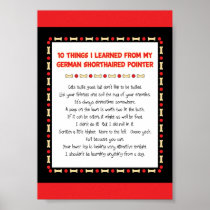 Things Learned From My German Shorthaired Pointer Posters