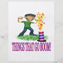 Things That Go Boom Personalized Flyer