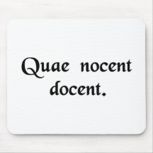 Things that hurt, teach. mousepad