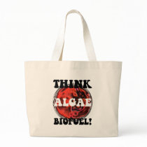 Think algae biofuel canvas bags