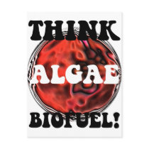 Think algae biofuel post card