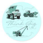 Think Big Construction T-shits and Gifts Stickers