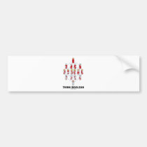 Think Boolean (Hasse Diagram) bumper stickers
