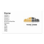Think Chess (Reflective Chess Set) Business Cards