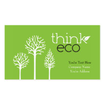 Think Eco Business Cards