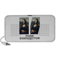 Think Eigenvector (Mona Lisa Restored) iPod Speaker