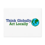 Think Globally, Act Locally postcards