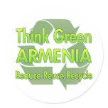 Think Green Armenia stickers