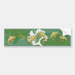 Think Green Bumper Sticker