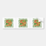 Think Green, Cactus Bumper Stickers