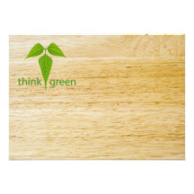 Think green custom invitation