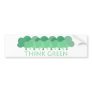 Think Green Cute and original design! Bumper Stickers