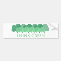 Think Green Cute and original design! bumper stickers
