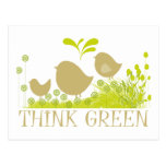 Think Green Cute Products! Postcard