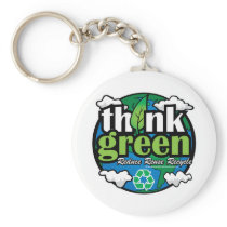 Think Green Earth Keychains