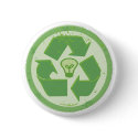 Think Green Earthday Symbol by Mudge Studios buttons