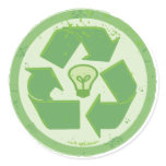 Think Green Earthday Symbol by Mudge Studios stickers